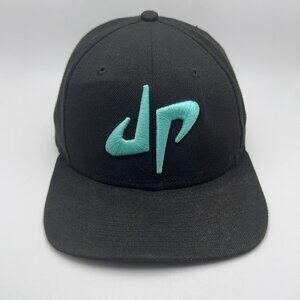 Dude Perfect DP Snapback Hat New Era 9FIFTY Black Teal Embroidered Cap OSFM